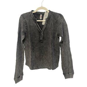 Revolve Mono b Waffle Thermal Athleisure Top NWT